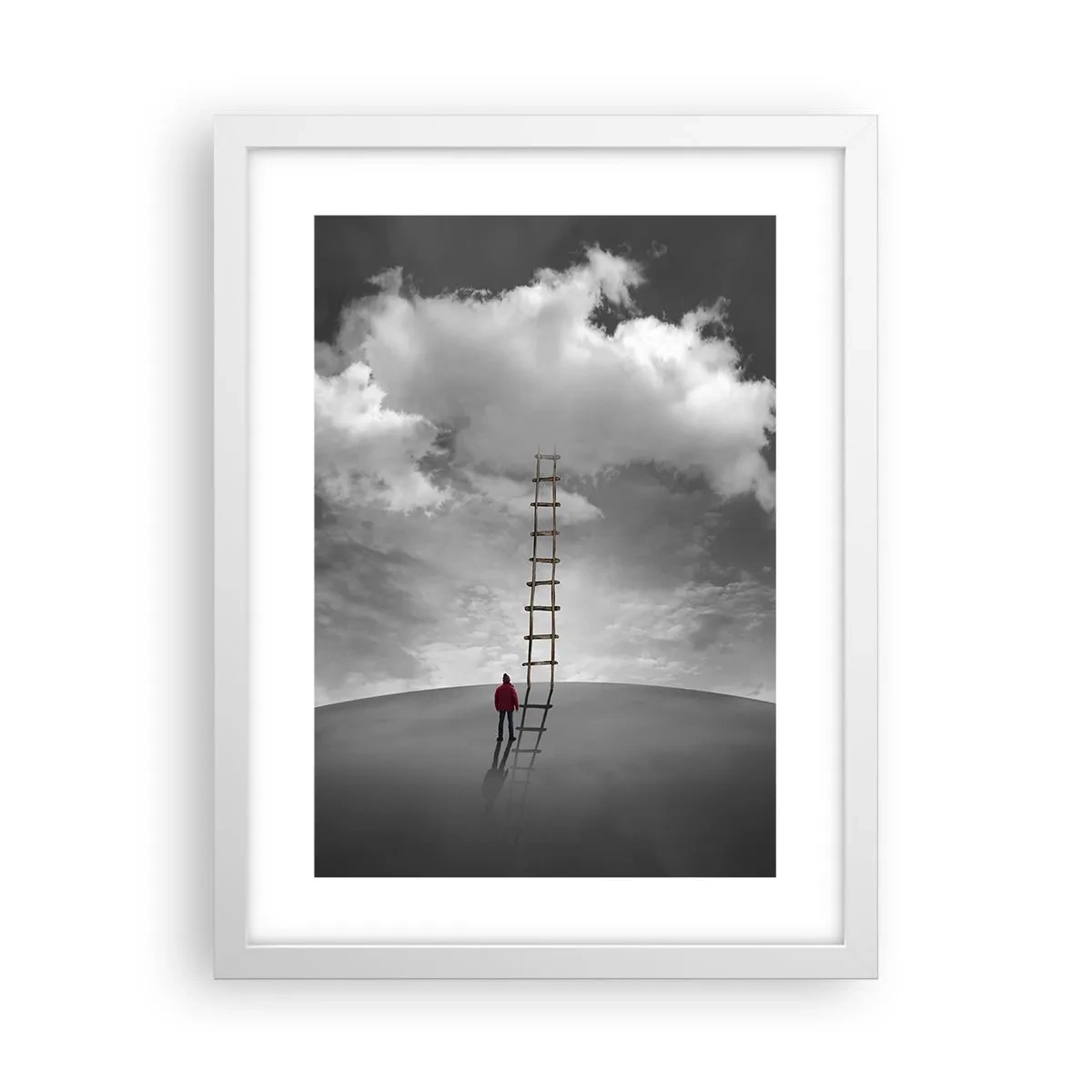 Pôster em moldura branca - Tudo é possível - 30x40 cm