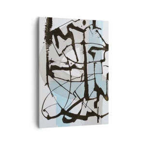 Quadro em tela - Azul mesmo assim - 50x70 cm