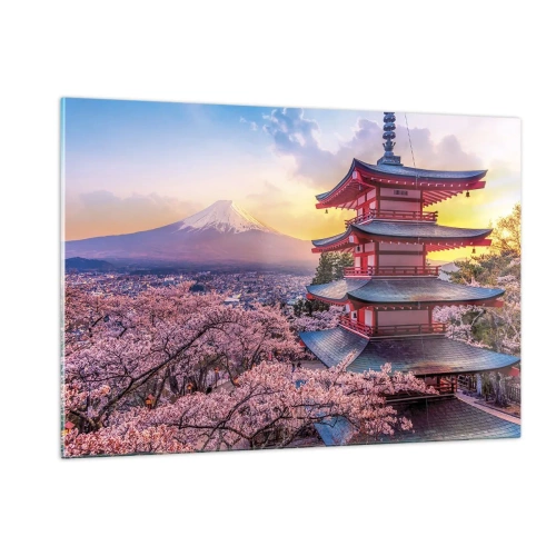 Quadro em vidro - A essência do espírito japonês - 120x80 cm