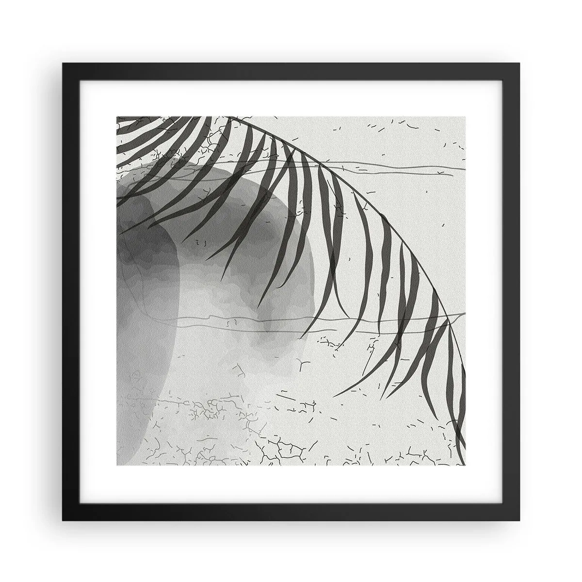 Pôster com moldura preta - O sutil exotismo da natureza - 40x40 cm