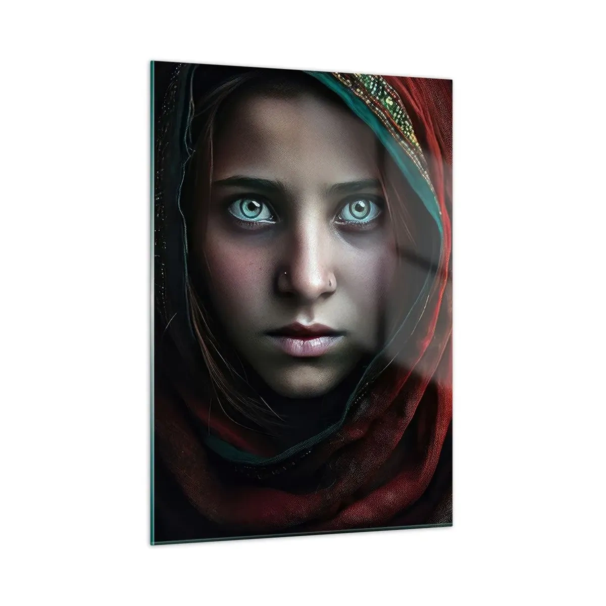 Quadro em vidro - Princesa oriental - 50x70 cm