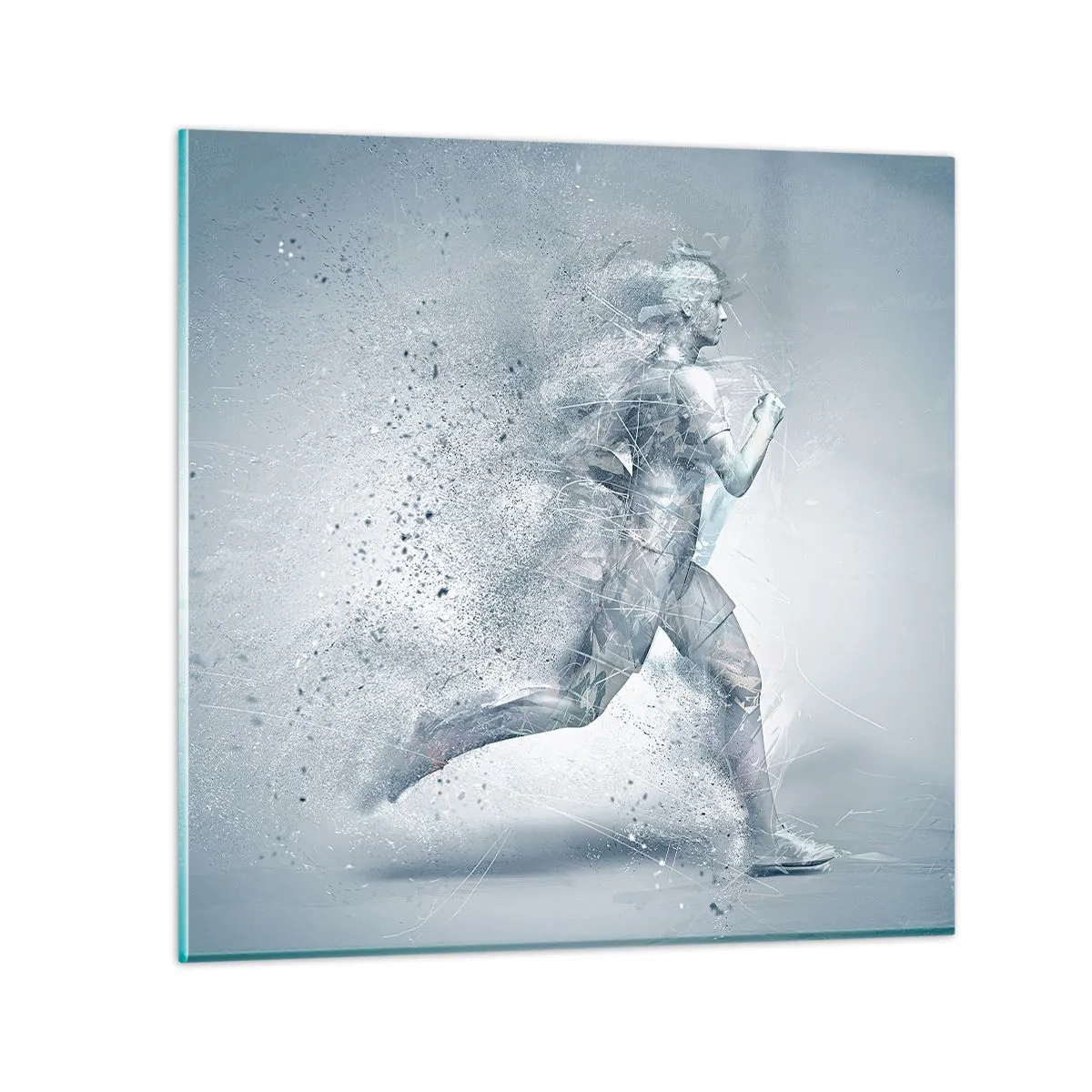 Quadro em vidro - Energia limpa como um cristal - 50x50 cm