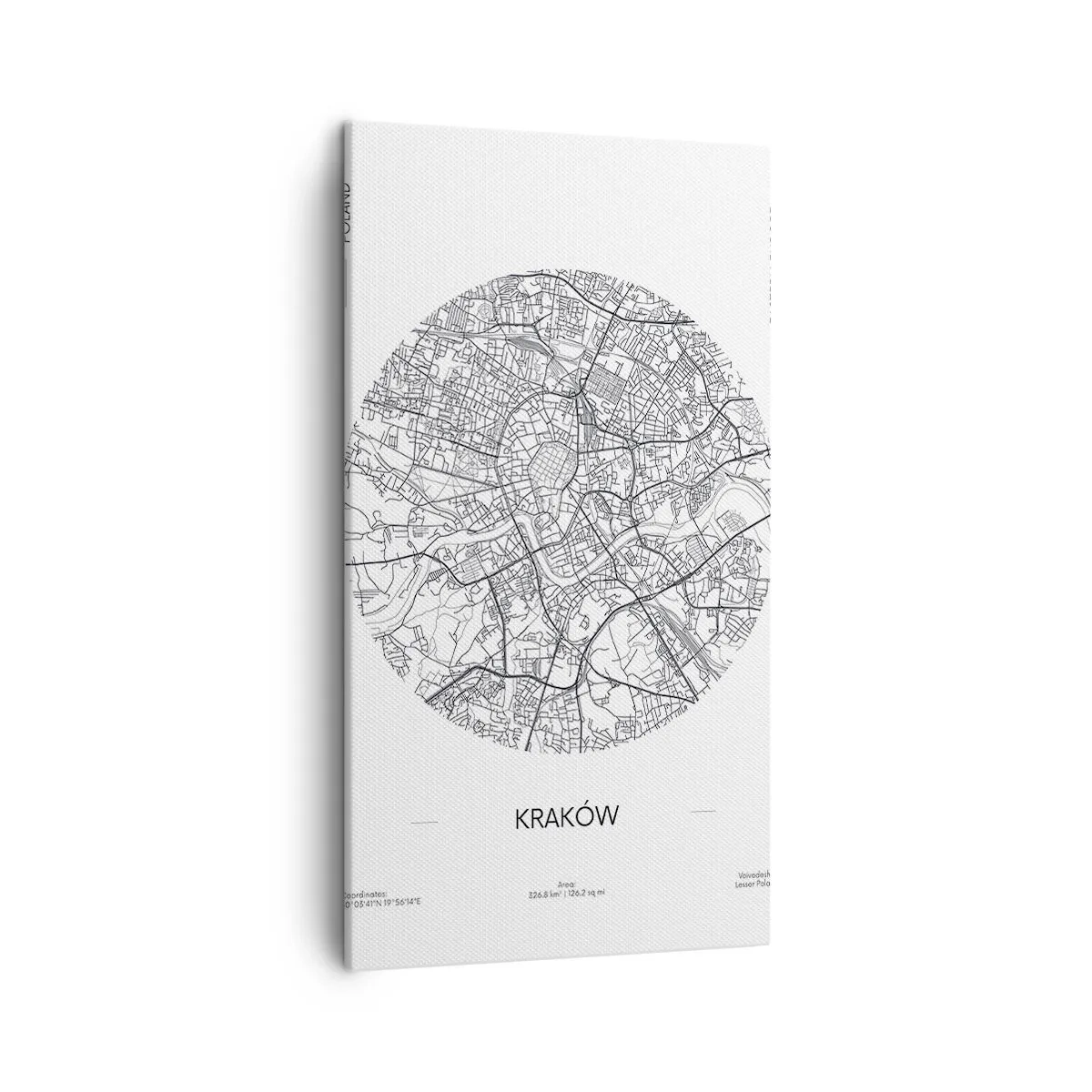 Quadro em tela - Anatomia de Cracóvia - 45x80 cm