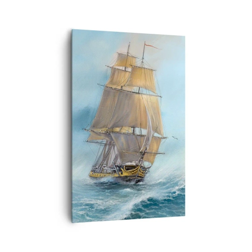 Quadro em tela - Correndo sobre as ondas - 80x120 cm