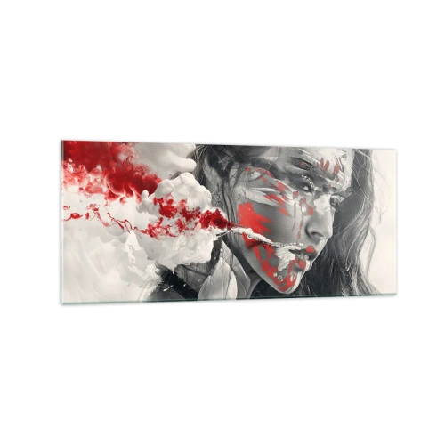 Quadro em vidro - Nos fumos do absurdo - 120x50 cm