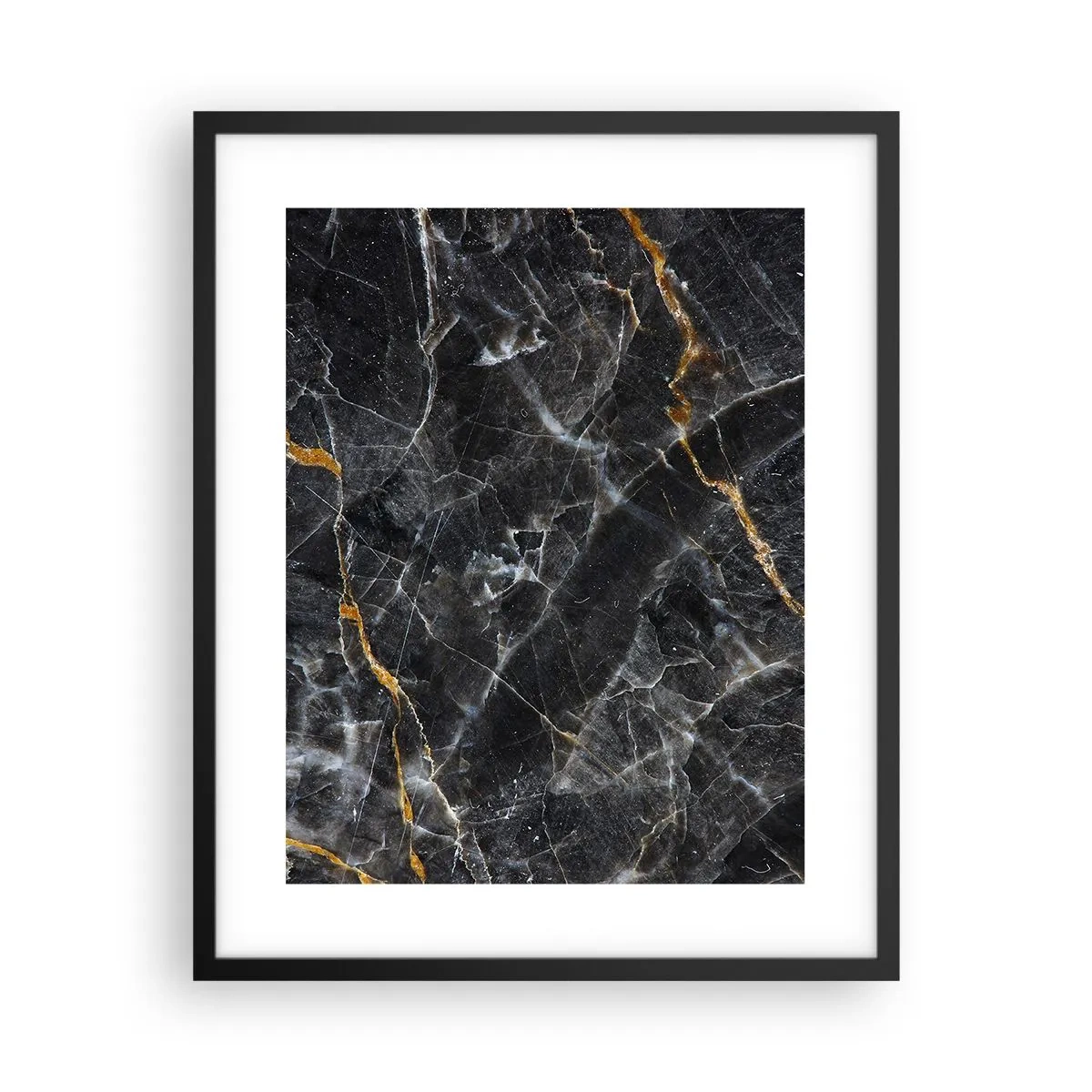 Pôster com moldura preta - A vida interior da pedra - 40x50 cm