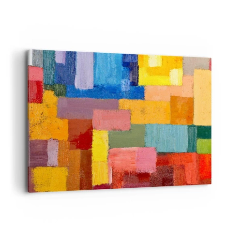 Quadro em tela - Cada um diferente, todos coloridos - 100x70 cm