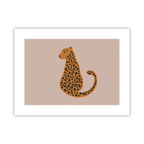Pôster - A estampa de leopardo está na moda - 40x30 cm
