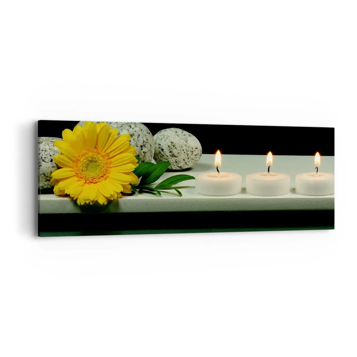 Quadro em tela - Acalmando os sentidos - 90x30 cm