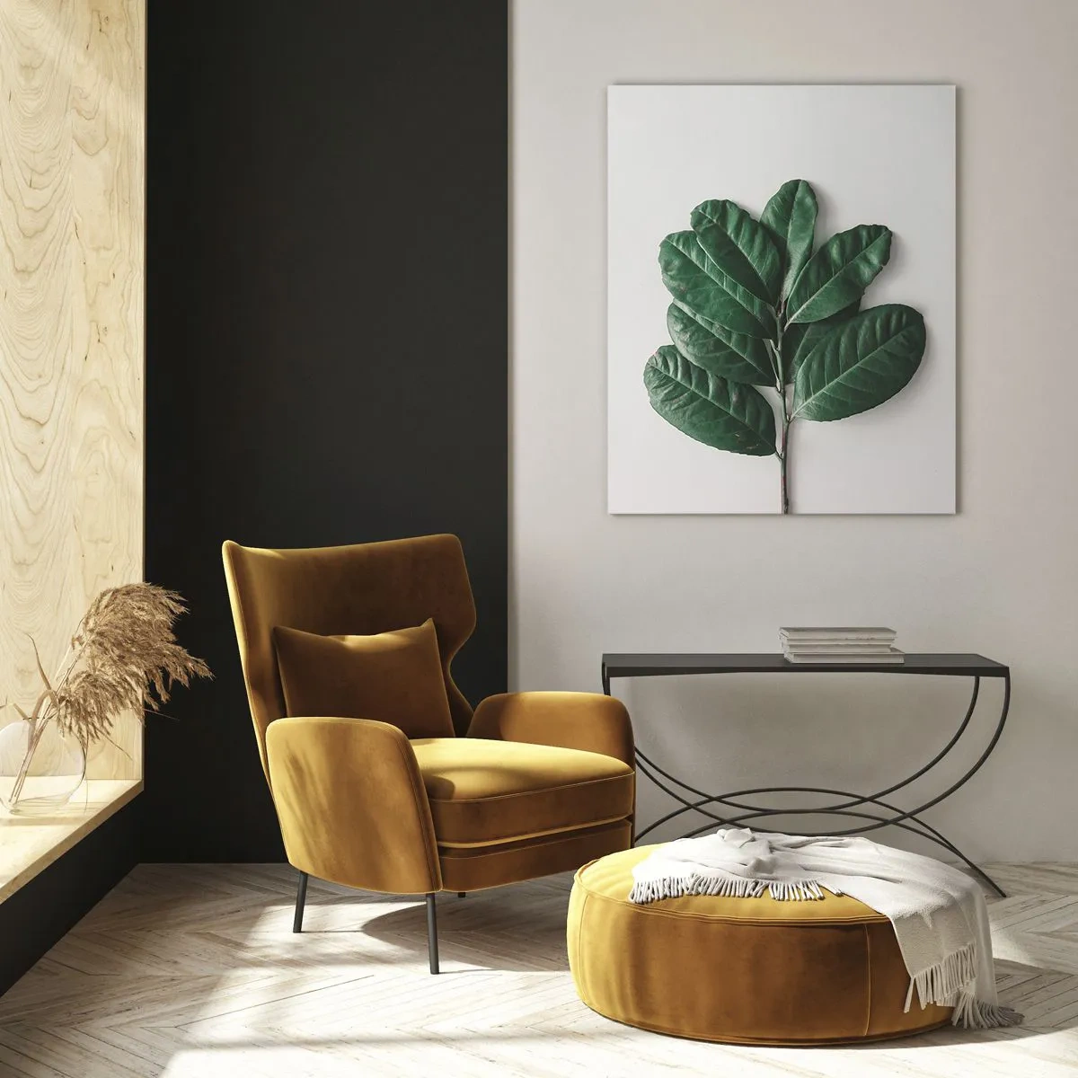 Quadro em vidro - Desenho da própria natureza - 70x100 cm