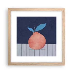 Pôster com moldura de carvalho claro - Convexidade e plano - 30x30 cm