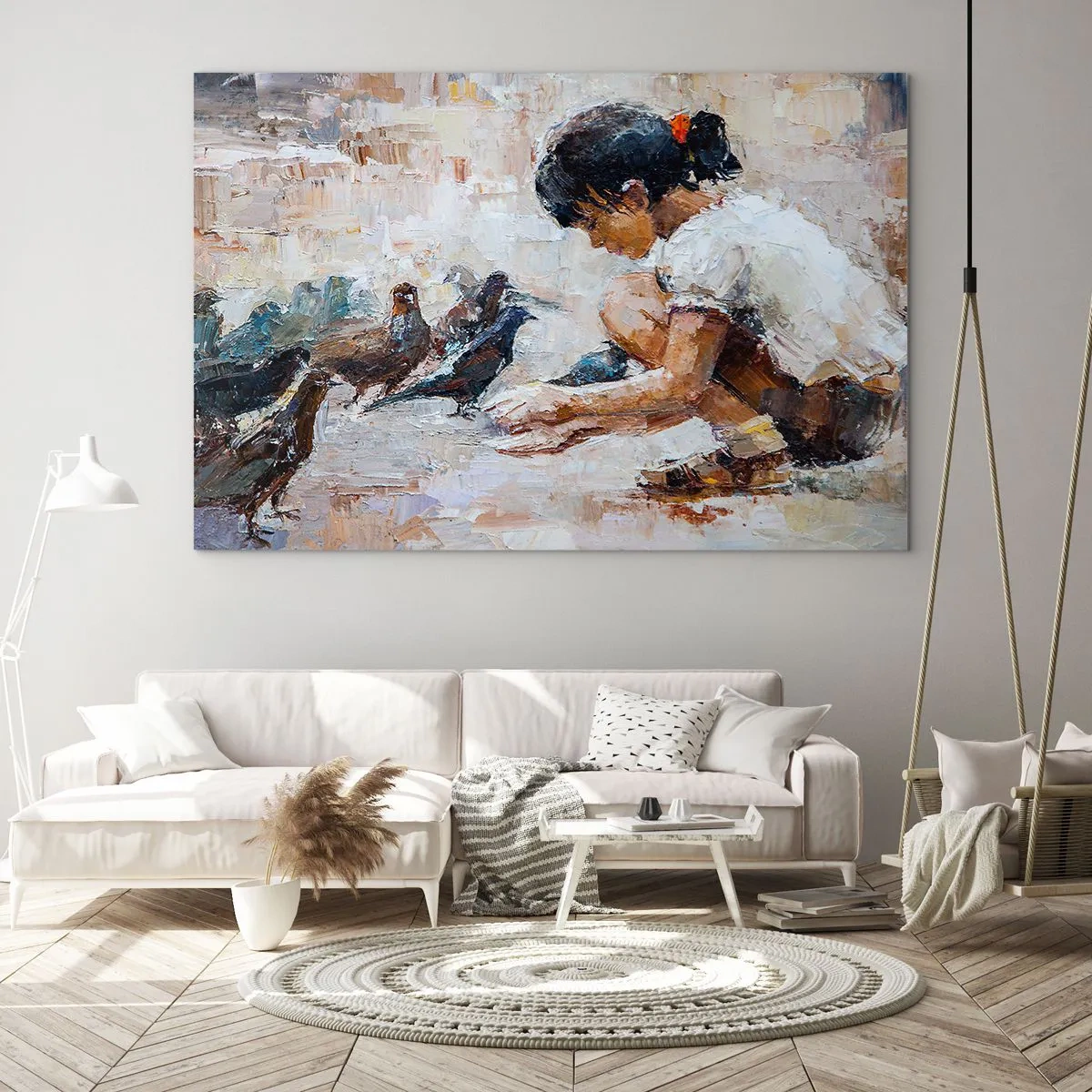 Quadro em vidro - Pequenos e queridos - 120x80 cm