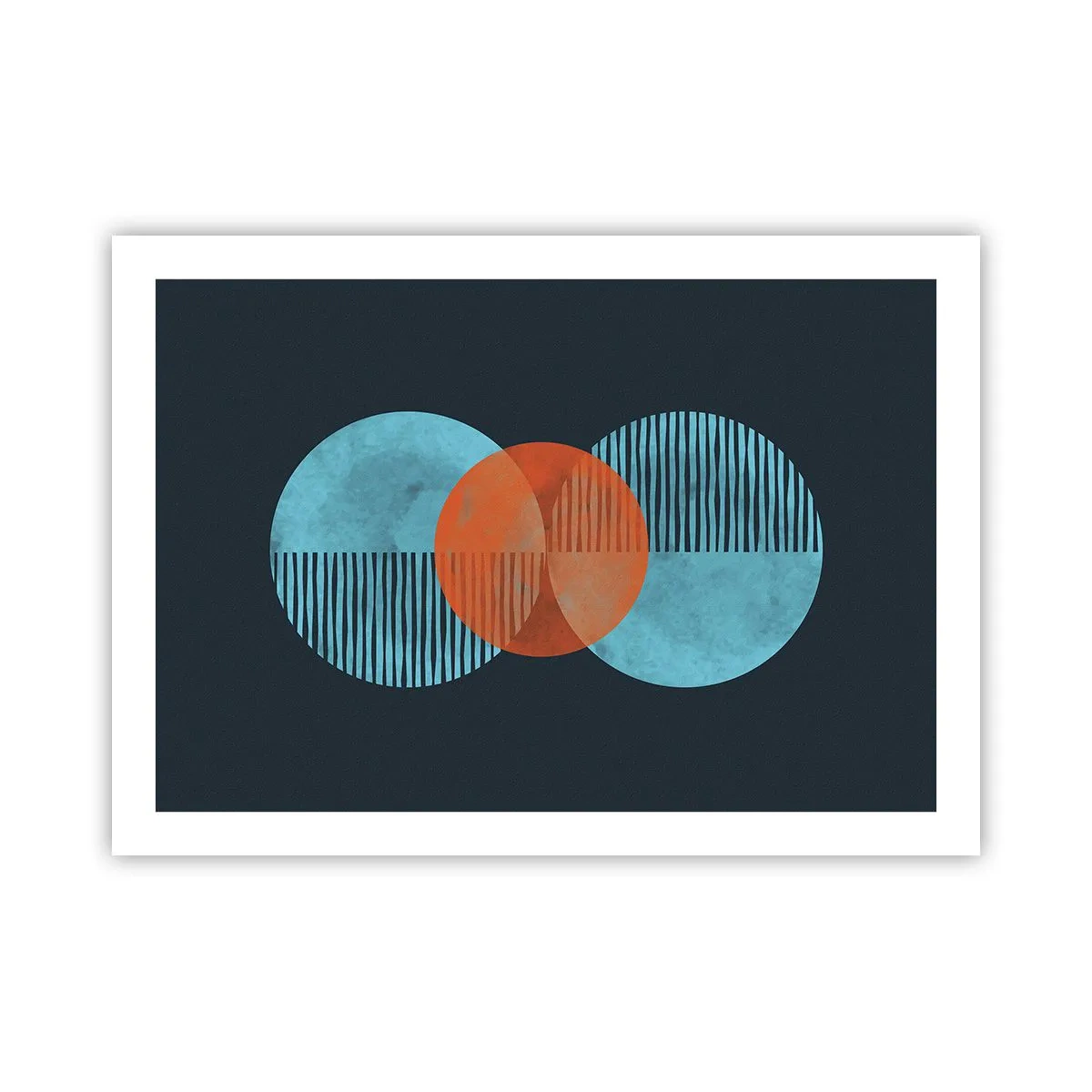 Pôster - Obras de arte simétricas - 70x50 cm