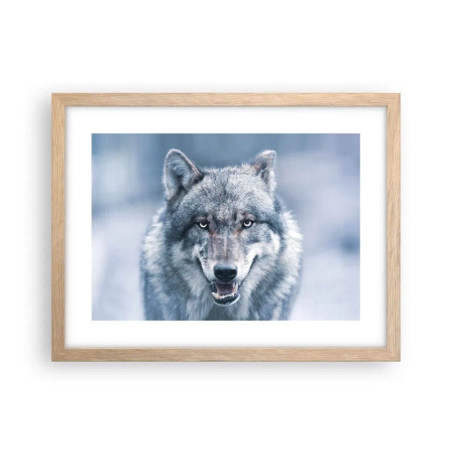 Pôster com moldura de carvalho claro - Vai aceitar o desafio? - 40x30 cm