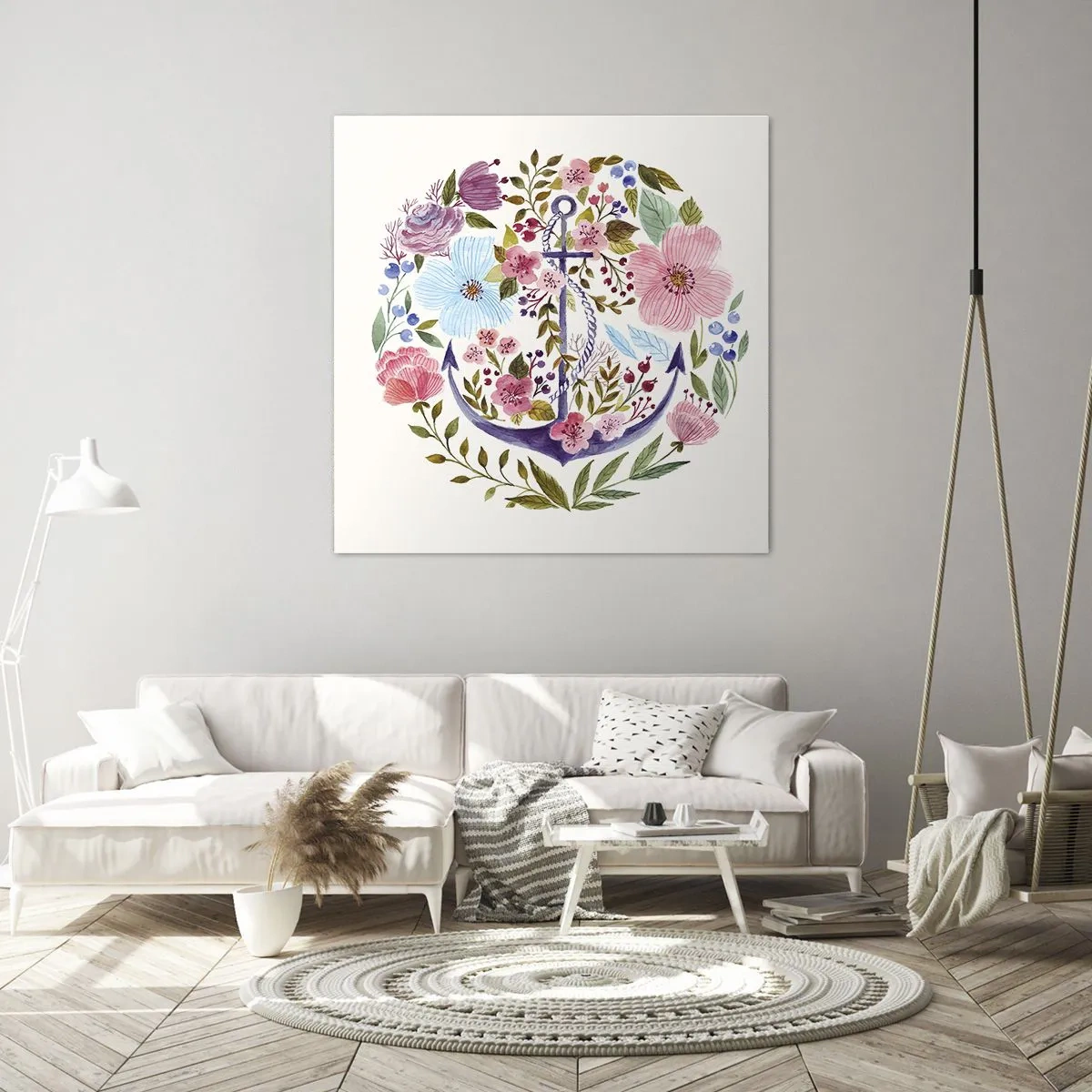 Quadro em tela - O bom sonho de um marinheiro - 30x30 cm