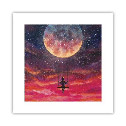 Pôster - Balanço nas nuvens - 30x30 cm