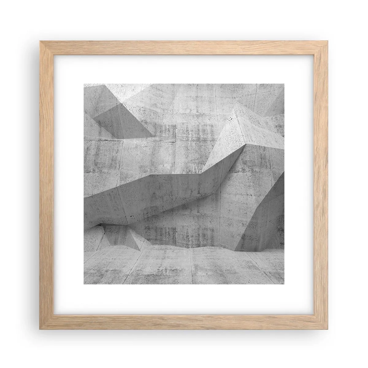 Pôster com moldura de carvalho claro - Um verdadeiro desafio - 30x30 cm