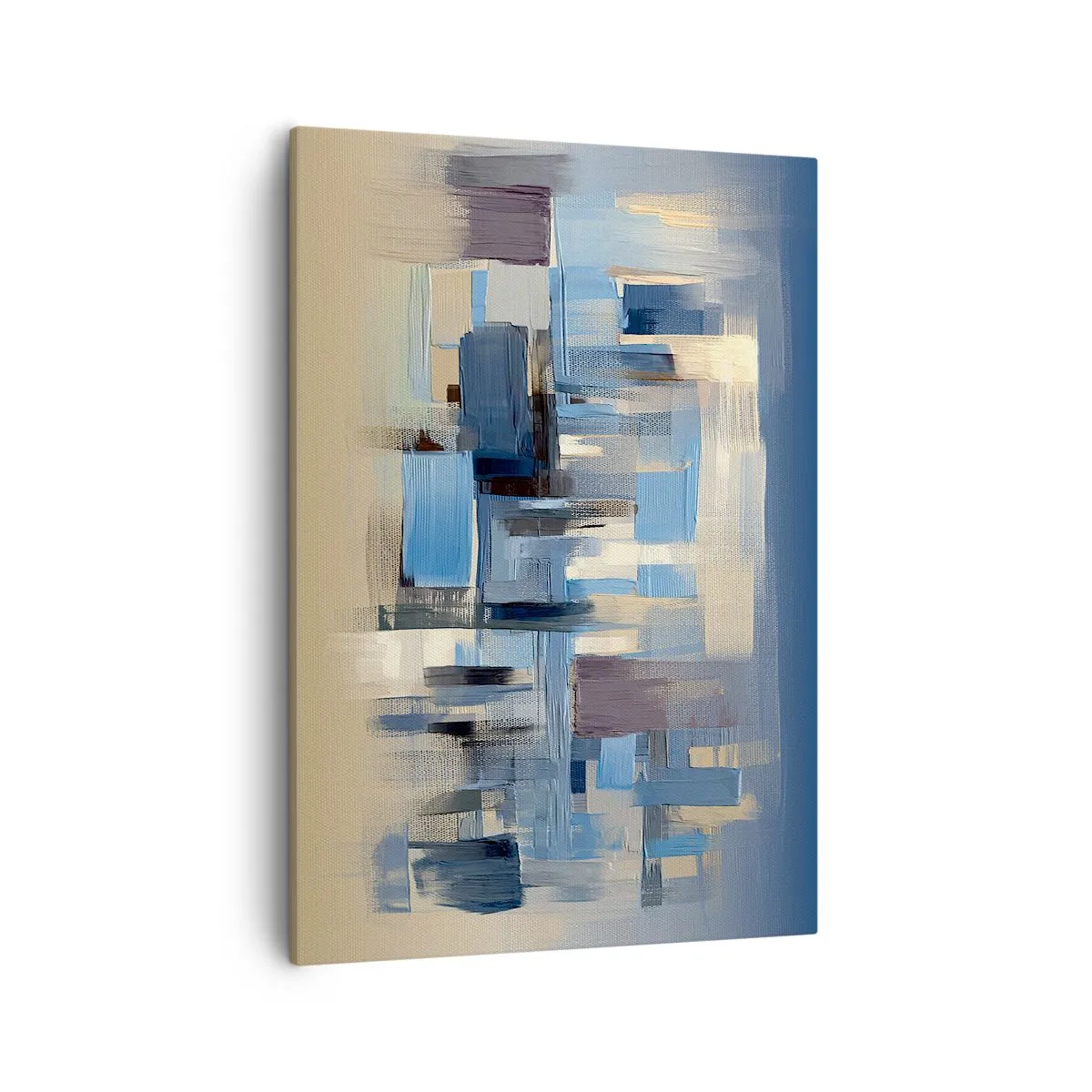 Quadro em tela - Construção azul - 50x70 cm