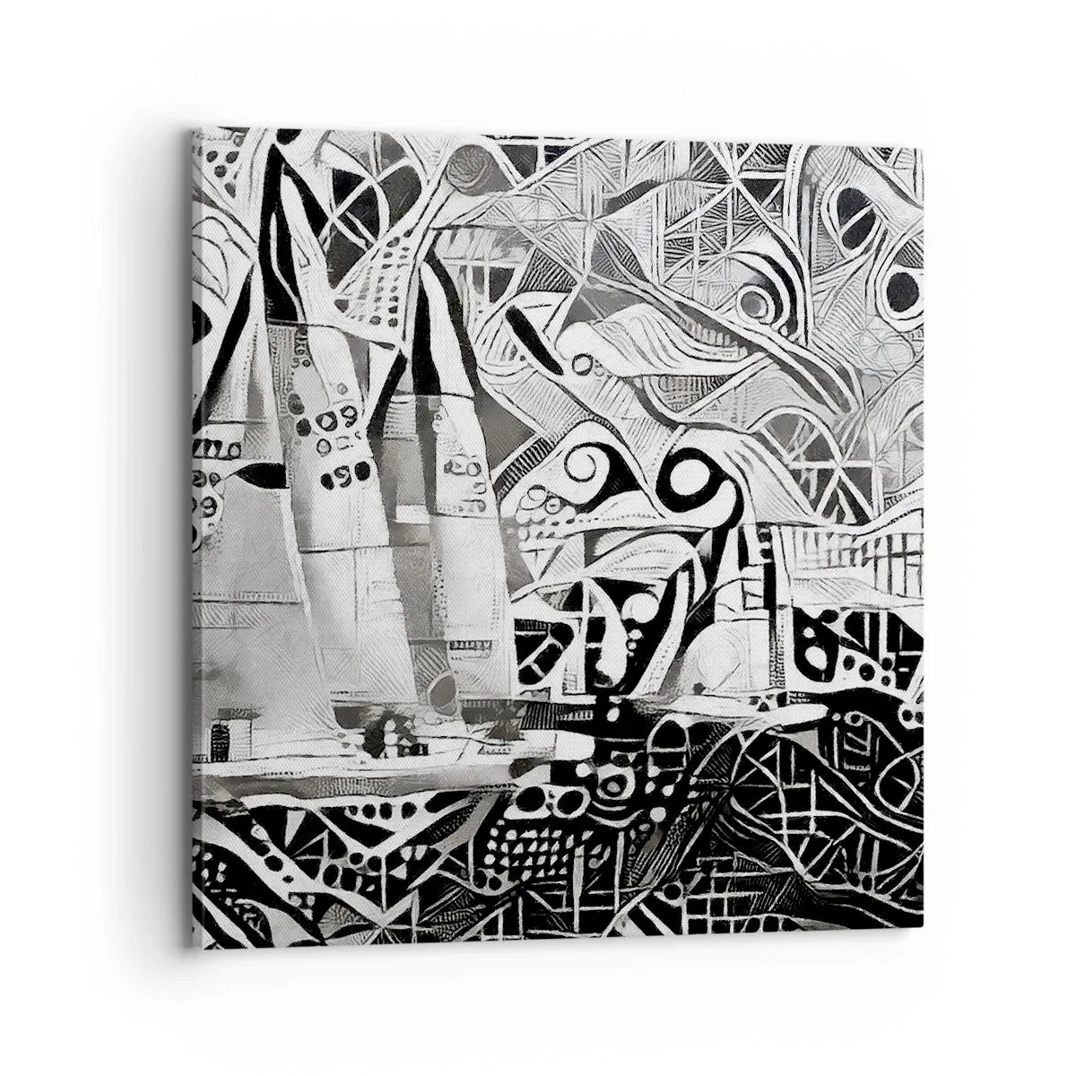 Quadro em tela - Entre as ondas - 70x70 cm