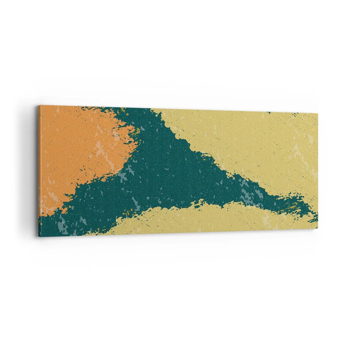 Quadro em tela - Abstração – movimento lento - 100x40 cm