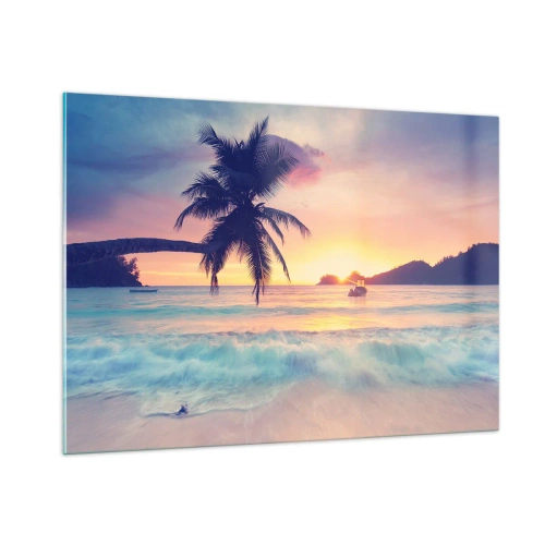 Quadro em vidro - Noite na baía - 100x70 cm