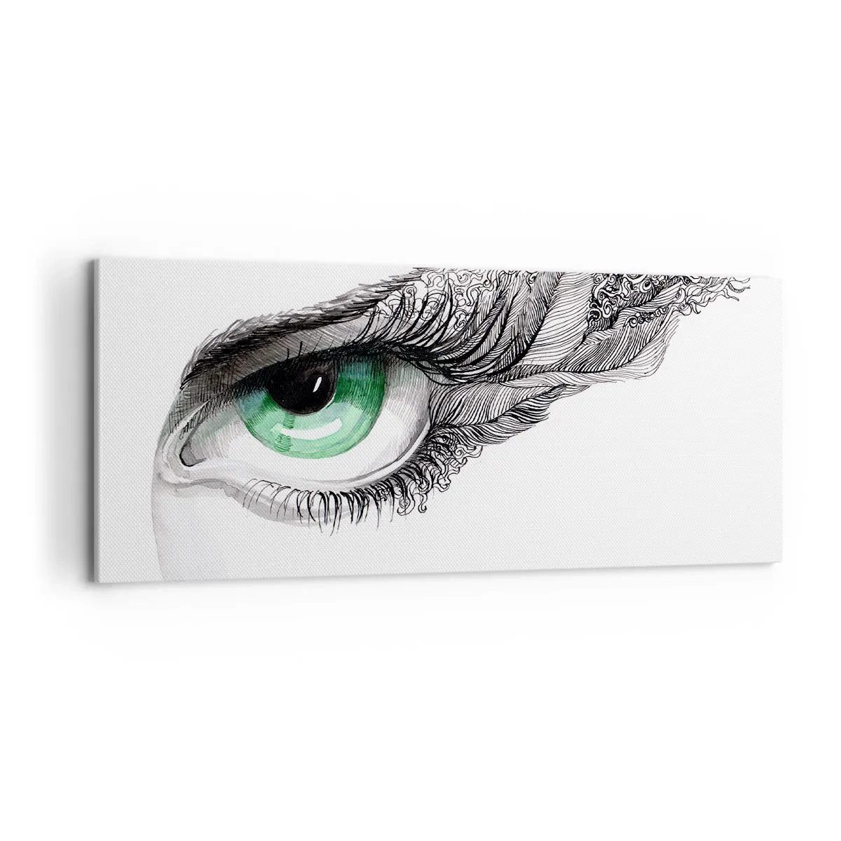 Quadro em tela - Bonita e pronta para atacar - 100x40 cm