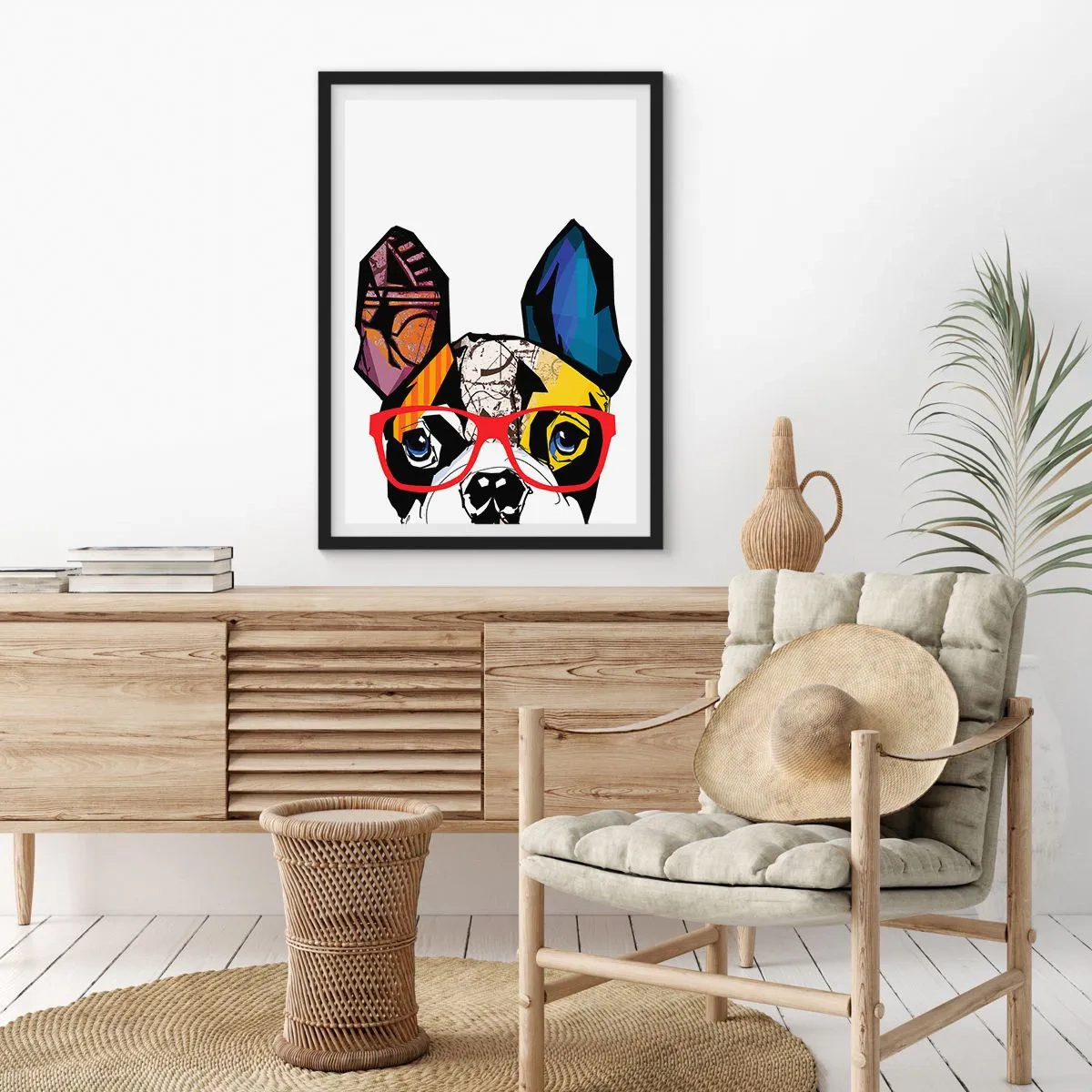 Pôster com moldura preta - Intelectual - 61x91 cm