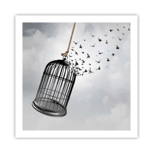 Pôster - Fé... Esperança... Liberdade! - 60x60 cm