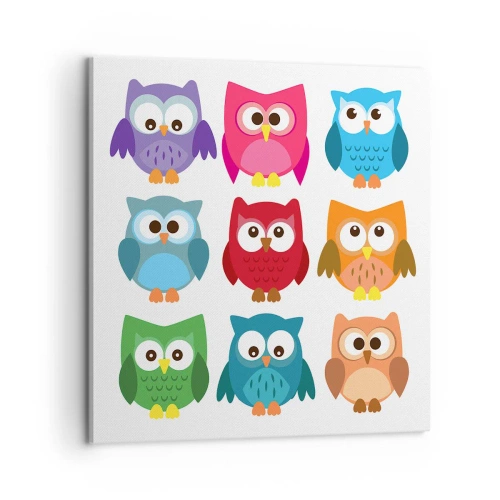 Quadro em tela - As diferenças podem ser divertidas - 60x60 cm