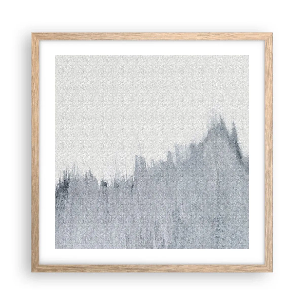 Pôster com moldura de carvalho claro - Um registo misterioso - 50x50 cm