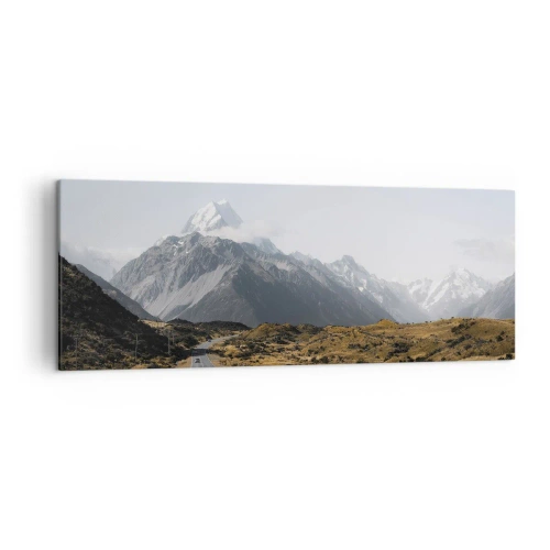 Quadro em tela - O caminho para o coração das montanhas - 140x50 cm