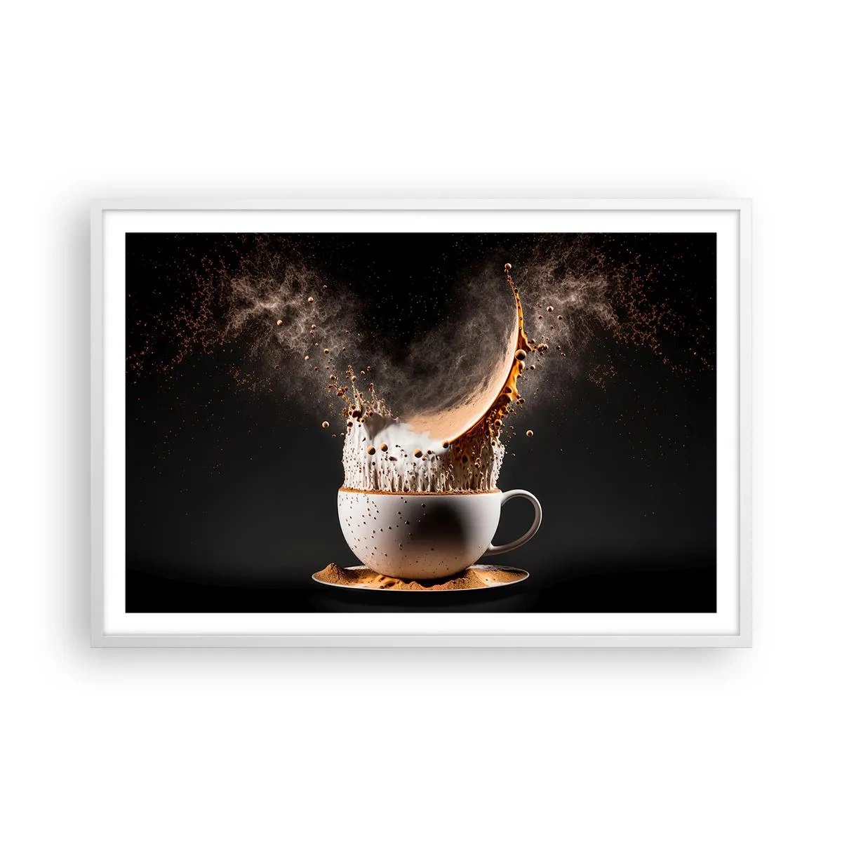 Pôster em moldura branca - Uma explosão de sabor - 91x61 cm