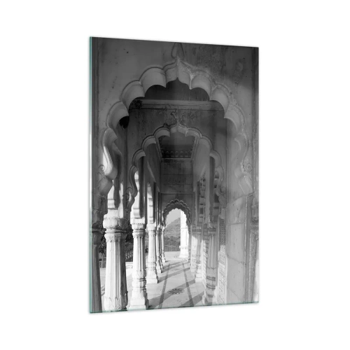 Quadro em vidro - Contos de fadas orientais acontecem aqui - 70x100 cm