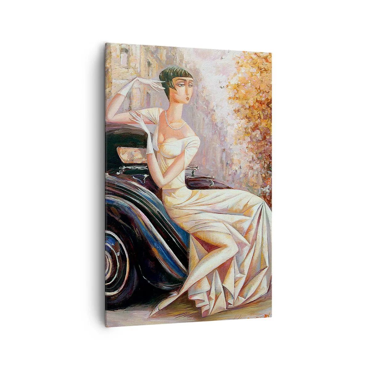 Quadro em tela - Elegância retro - 80x120 cm