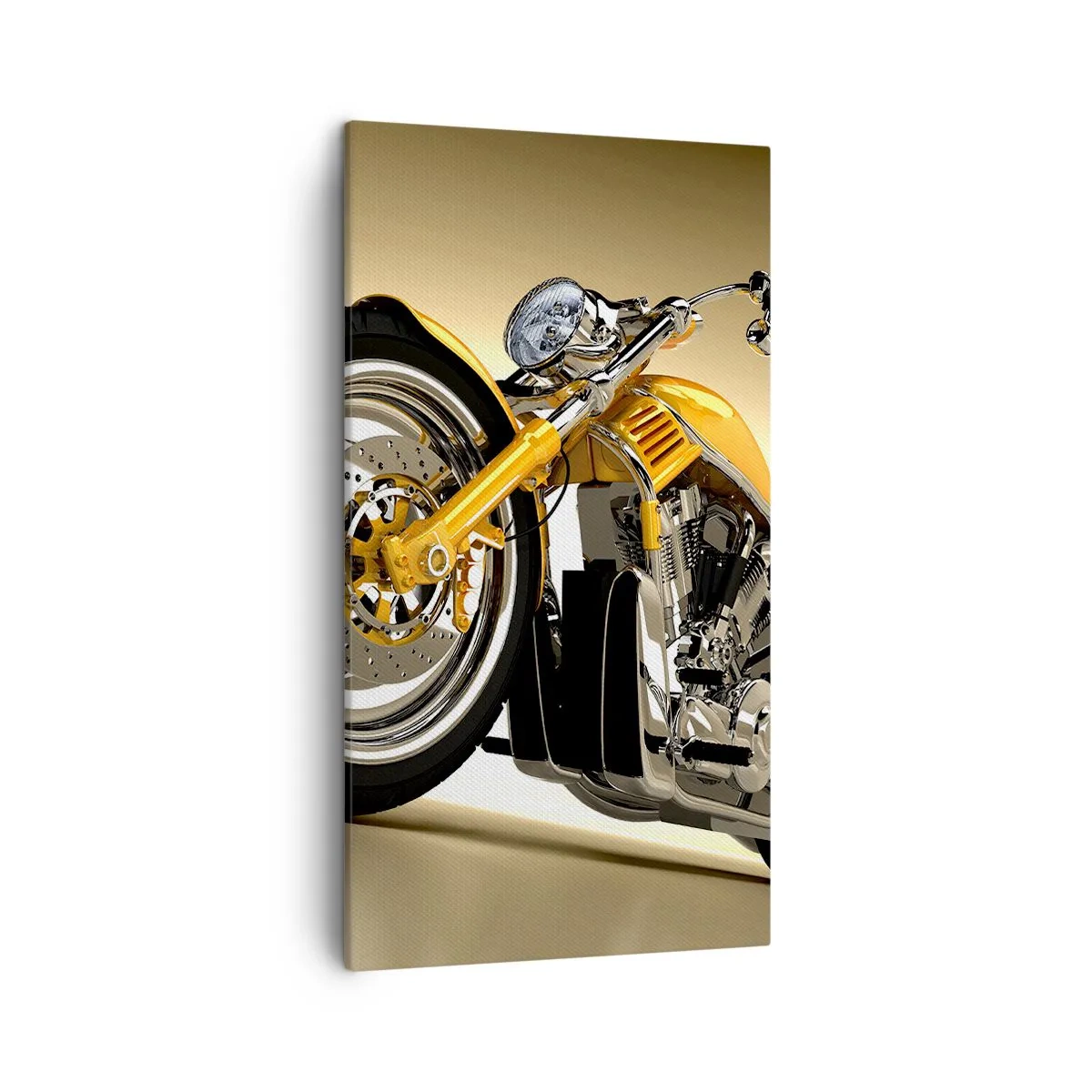 Quadro em tela - O sonho da força e da velocidade - 45x80 cm