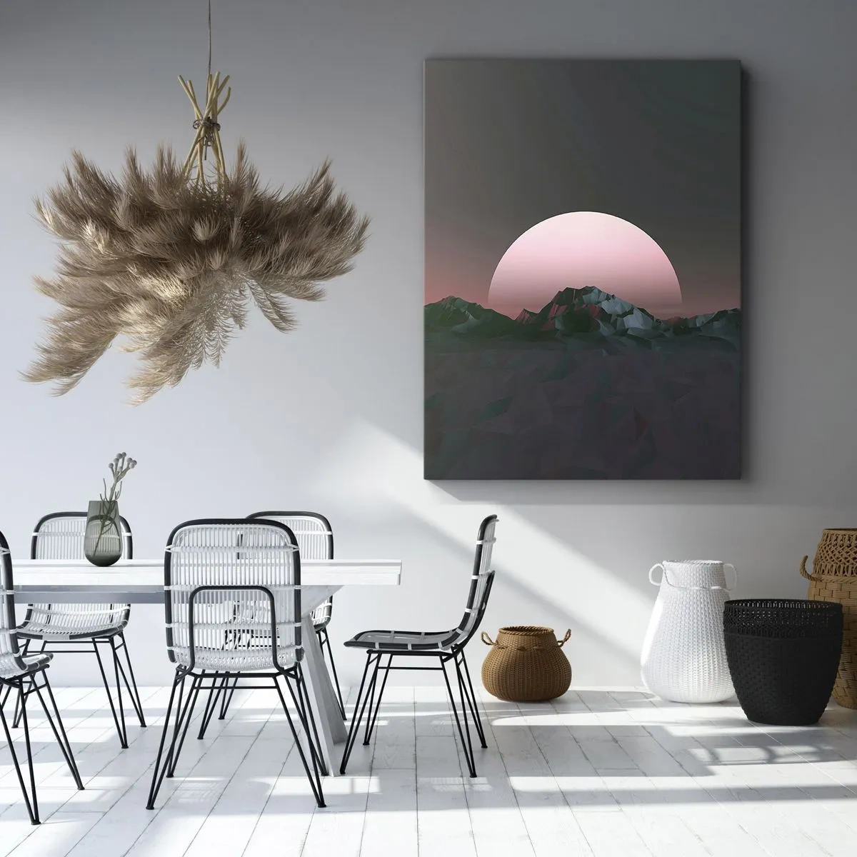 Quadro em tela - Numa galáxia vizinha - 45x80 cm