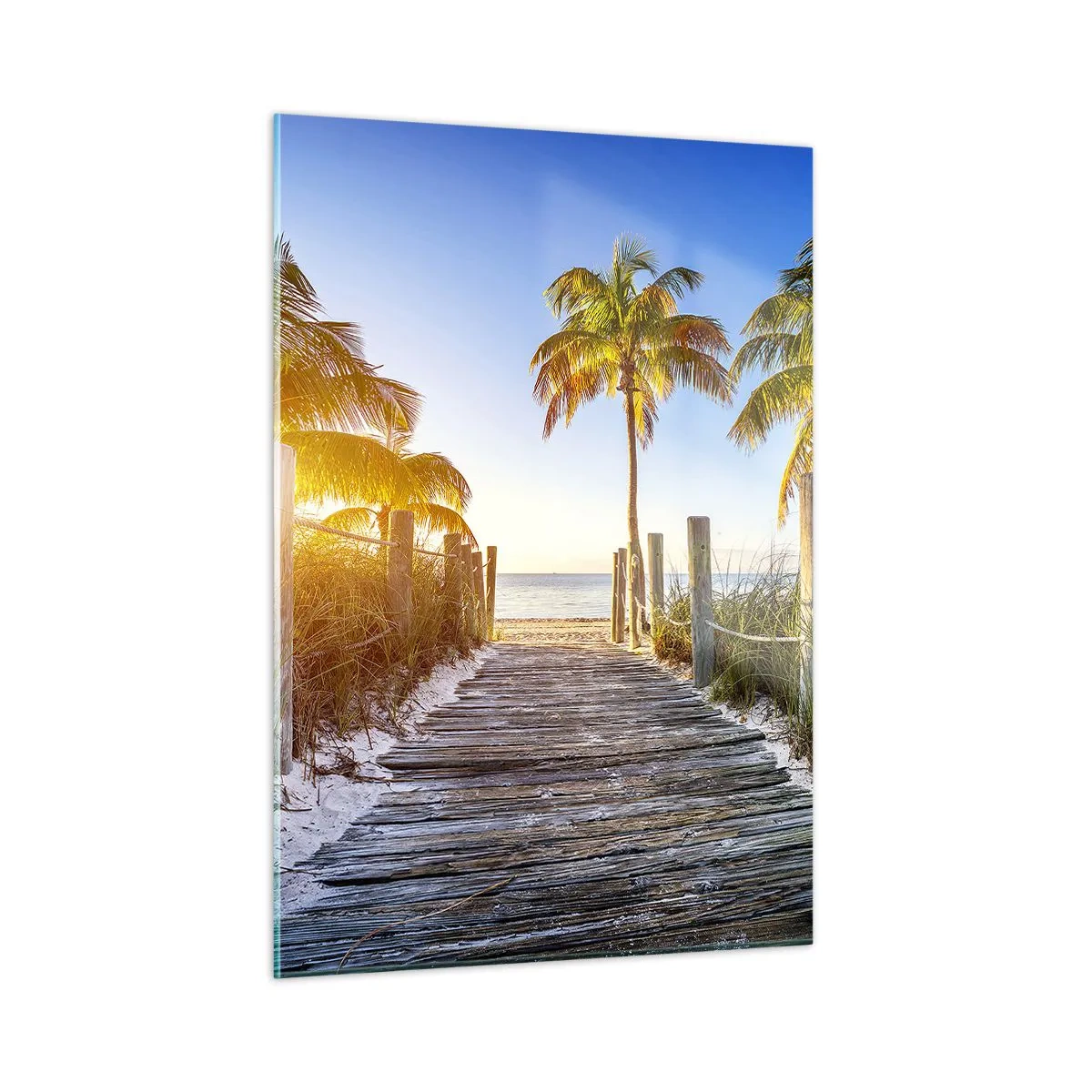 Quadro em vidro - Direto para o paraíso - 50x70 cm