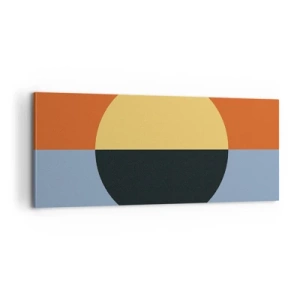Quadro em tela - Composição do calor e do frio - 100x40 cm