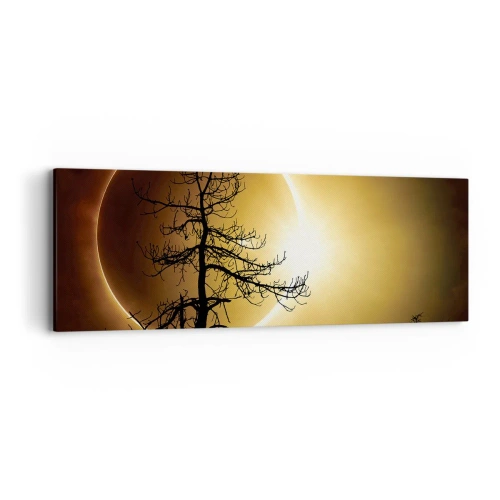 Quadro em tela - Eclipse total - 90x30 cm