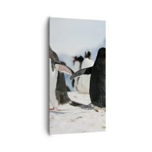 Quadro em tela - Dança na neve - 65x120 cm