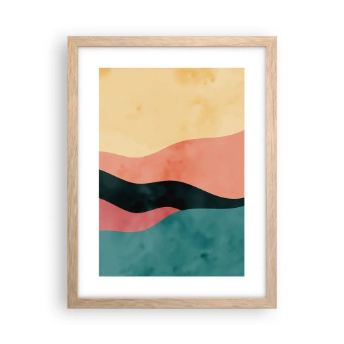 Pôster com moldura de carvalho claro - Incompatibilidade compatível - 30x40 cm