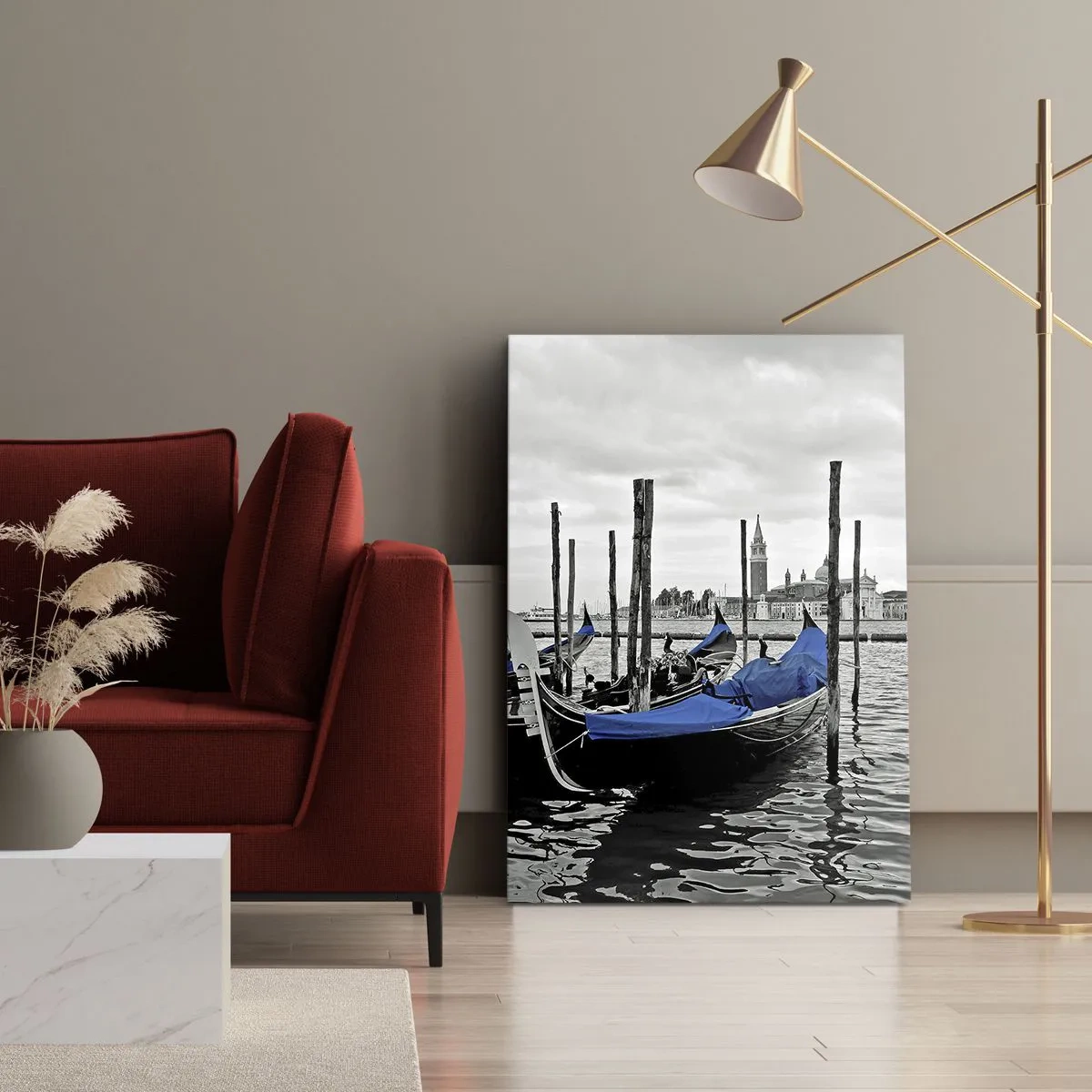 Quadro em tela - Veneza pensativa - 45x80 cm