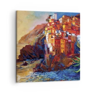 Quadro em tela - Vibrações italianas - 50x50 cm