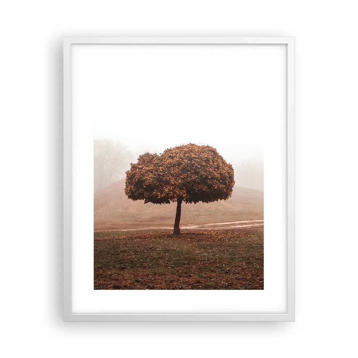 Pôster em moldura branca - Depois de um verão agitado - 40x50 cm