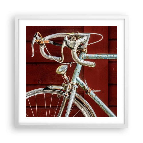 Pôster em moldura branca - Feito para vencer - 50x50 cm