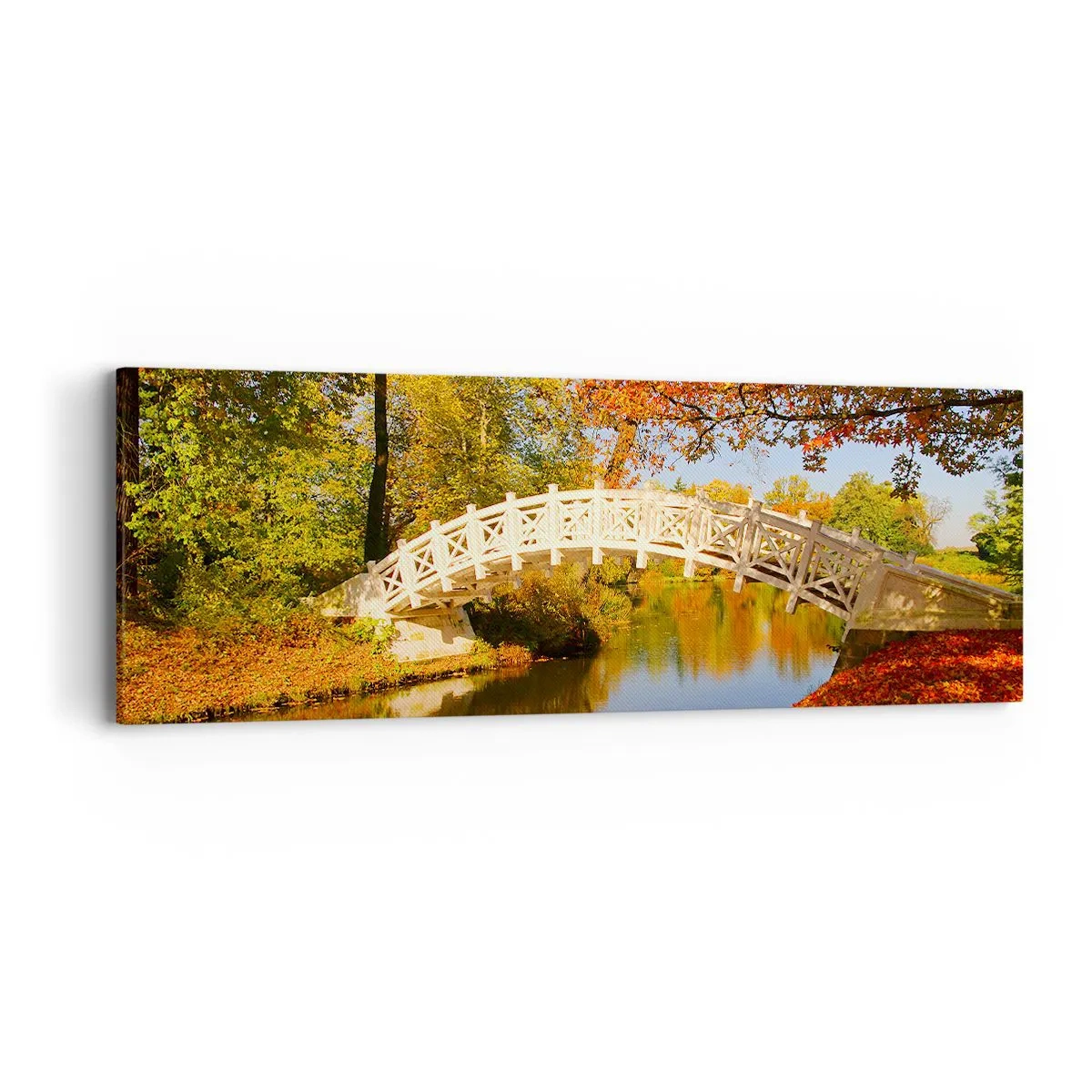 Quadro em tela - Na ponte branca dos suspiros - 90x30 cm