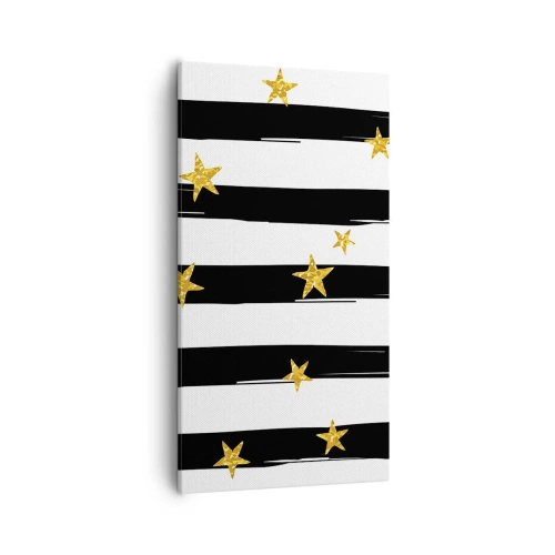 Quadro em tela - Todos nós nascemos sob uma estrela da sorte - 55x100 cm