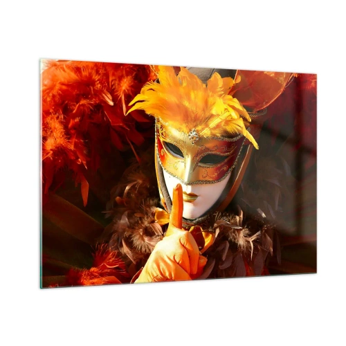 Quadro em vidro - O mistério faz parte do jogo - 100x70 cm