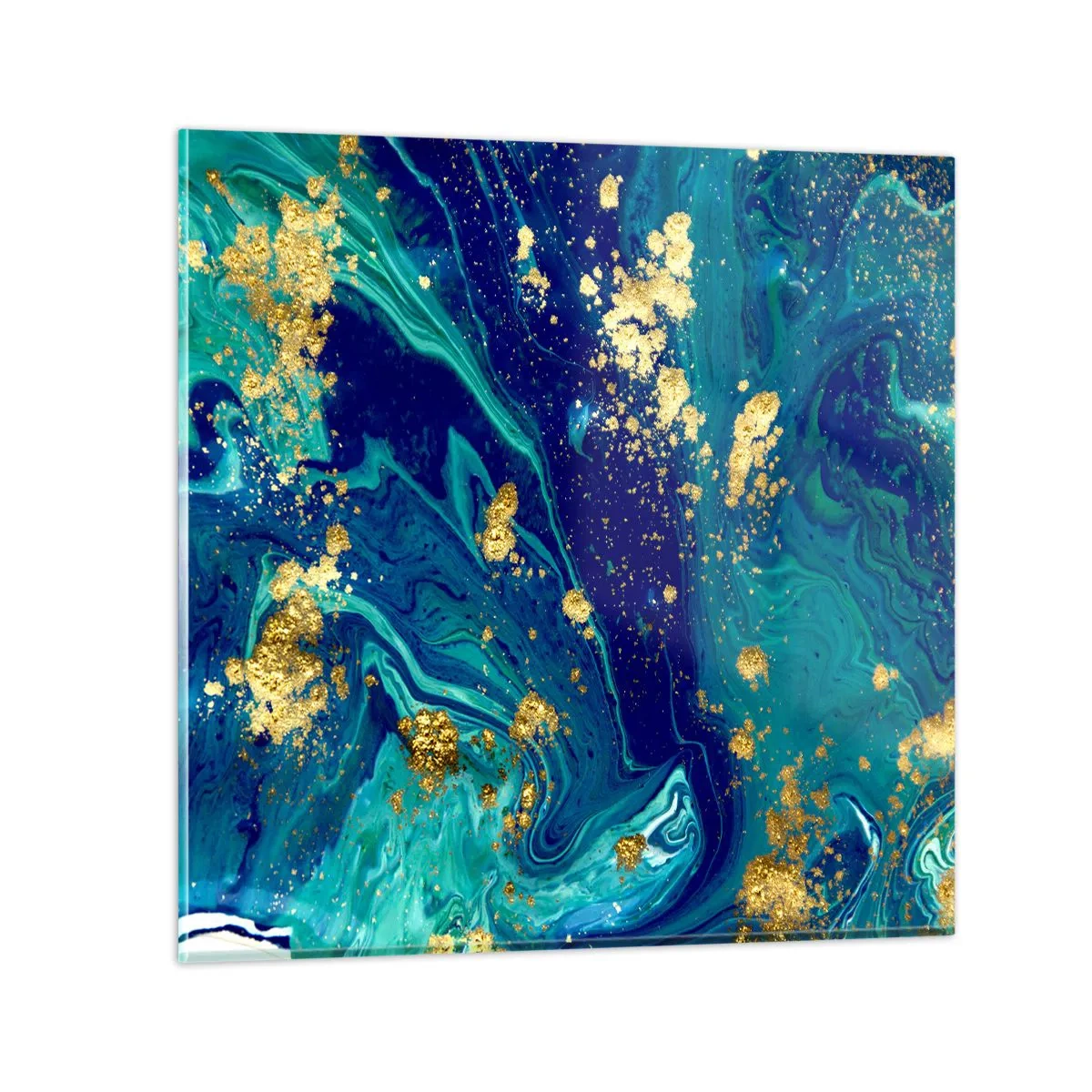 Quadro em vidro - Flocos de sol  - 70x70 cm