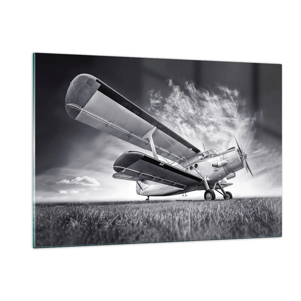 Quadro em vidro - Andarilho alado - 120x80 cm